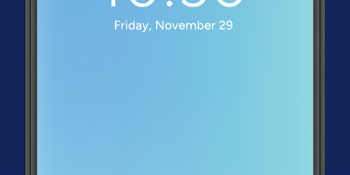 Fraudulent notifications on a cell phone.